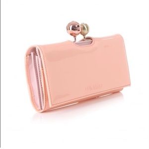 Ted Baker London Pearlized Patent Leather Matinee Wallet